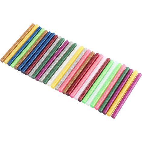 30 pièces Bâtons de Colle Thermofusible Multicolores pour Artisanat DIY et Réparations (1/5)