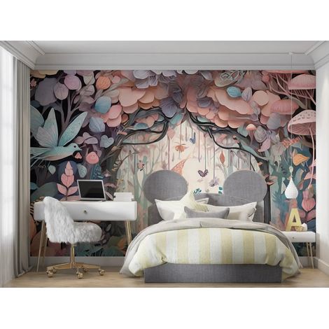 Papier Peint Forêt - Monde Magique des Bois - 150 x 250 cm (1/2)