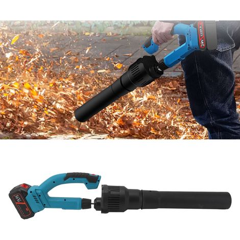 Sèche-cheveux lithium-ion à une batterie et une charge, 100-240 V, appareil de déneigement pour voiture, moteur sans balais, souffleur de feuilles de jardin rechargeable, norme européenne. (1/5)