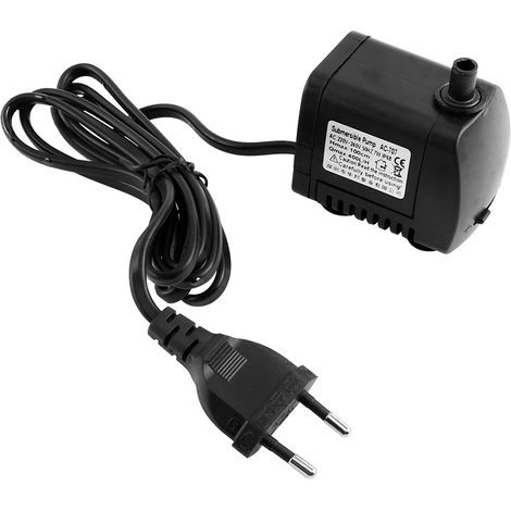 Pompe à eau Submersible hydroponique pour Aquarium réservoir d'étang à poissons 220-240V prise ue (1/5)