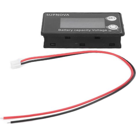 Tragbares DC-Voltmeter mit LCD-Farbbildschirm und Batteriekapazitätstester für Elektromobile (8–100 V)
