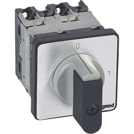 Commutateur à cames interrupteur marche/arrêt PR12 - 3P - 3 contacts - fixation par vis sur porte - LEGRAND