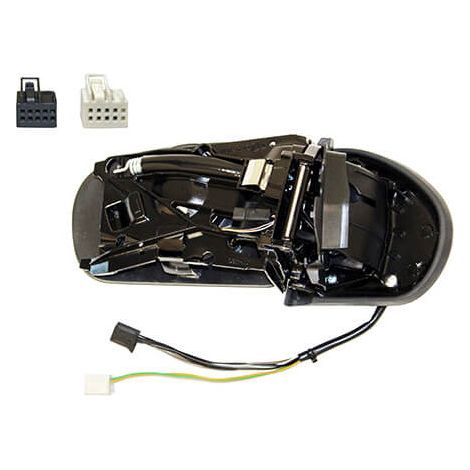 Corps de rétroviseur rabattable électriquement droit chauffant et connecteur par câble Mercedes Classe C W203 2000-2006