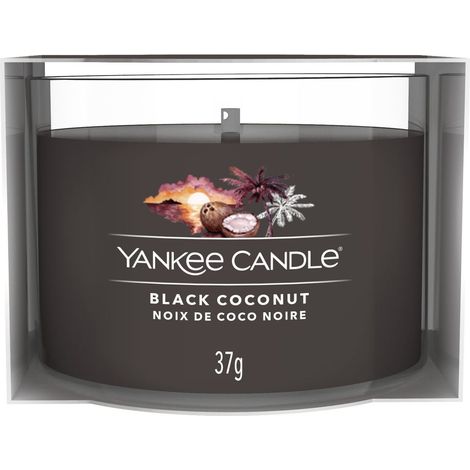 Yankee Candle Black Coconut vela Alrededor Coco, Musk o almizcle, Piña, Madera Negro 1 pieza(s)
