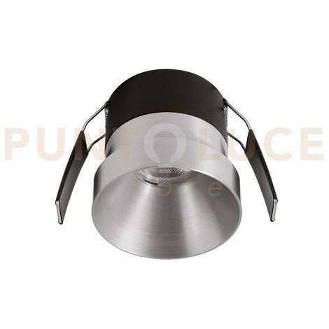 GFA1702 FARETTO DA INCASSO IN ALLUMINIO LED 3000K 770LM 12W D.6,2CM ARGENTO OPACO