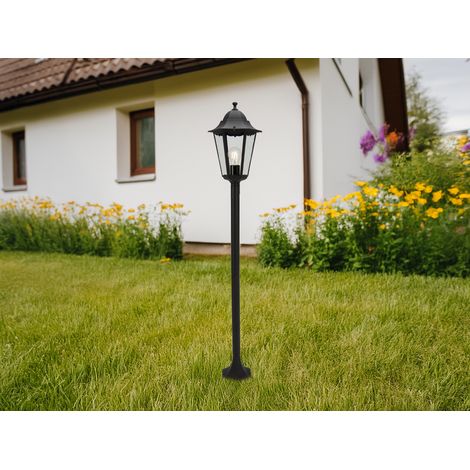 Wegeleuchte CLASSICO Gartenlaterne im Landhausstil, Schwarz, Höhe 125cm