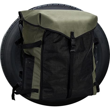 Sac poubelle pour roue de secours Sac poubelle pour support de roue de secours Organisateur de pneu de rechange tout-terrain étanche pour kit d'outils de pneus, équipement de camping (1/5)