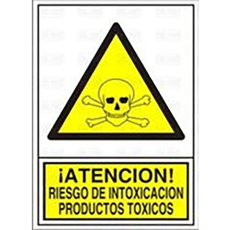 señal 310 plast.295x210''riesgo intoxi.'' ­atencion riesgo intoxicacion prod.toxicos