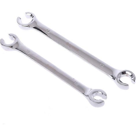 Clé à pipe à flare 2 pièces, kit multitools pour écrous d'huile 10x12mm et 12x14mm, outil de serrage polyvalent. (1/4)