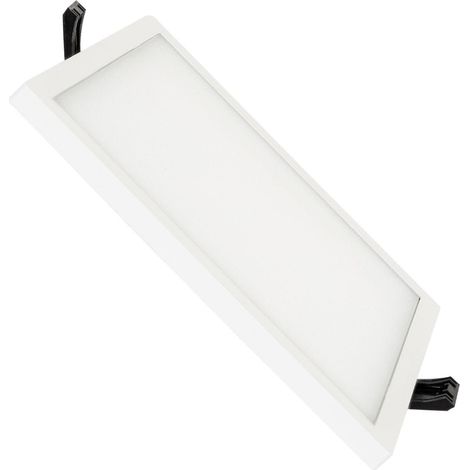 LED Einbaustrahler flach 16W Eckig High Lumen Ausschnitt Ø135 mm LIFUD 4000K Neutralweiß