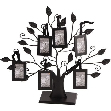 Arbre à Cadres Photo Moderne pour Décor Familiale avec Porte-Images Suspendus (1/5)