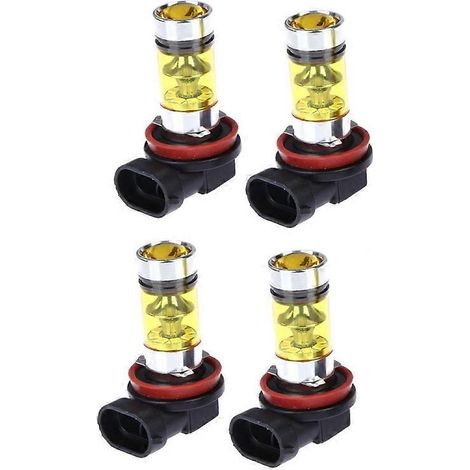 4 projecteurs LED haute puissance 100 W H8 H11 jaunes antibrouillard 2828 20 LED (1/5)