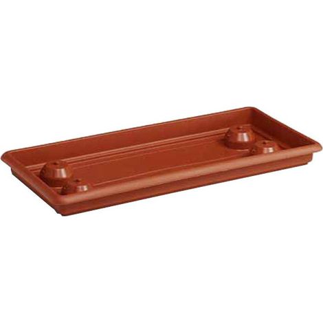 Bandeja de suelo rectangular de cerámica cocida 80x33 Stefanpl