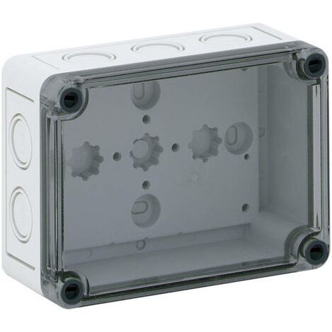 Coffret d'installation Spelsberg TK PS 1309-6-tm 10600901 gris clair (RAL 7035) 130 x 94 x 57 Polycarbonate, Polystyrèn (1/5)
