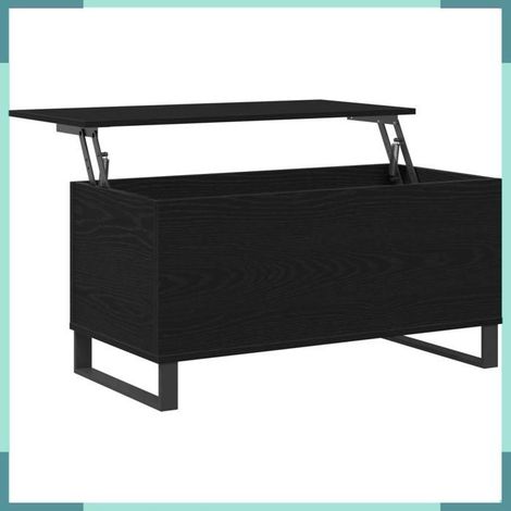 Table basse - 862968 - Chêne noir - Bois d'ingénierie - 90 x 44,5 x 45 cm (1/5)