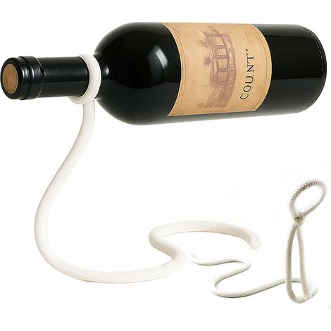 Strado Seil-Weinregal CWH8 – Weiß