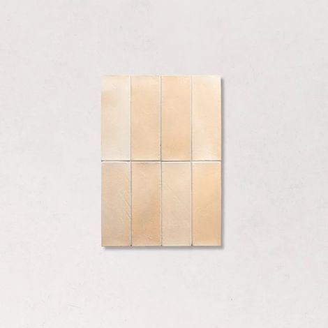 Carrelage Effet Zellige Beige Rose MIYAKO Desert 5x15cm (1/2)