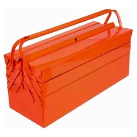 Cassetta in metallo a 5 scomparti - cm.43x21x21h.