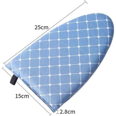 Mini-planche à repasser portable et gant de défroissage — Gant de repassage résistant à la chaleur et anti-brûlure (Bleu) (1/3)