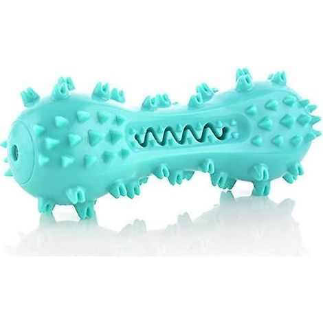 Brosse à dents couinante pour chien - Jouet à mâcher pour mâcheurs agressifs - Bâton couineur pour nettoyage des dents de chien - Pour chiens de petite et moyenne taille - Bleu (1/2)