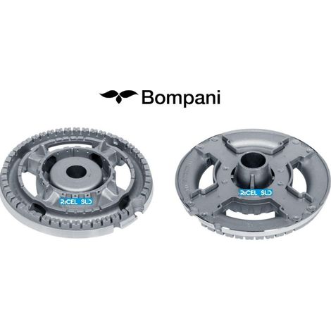 BOMPANI BRUCIATORE TRIPLA CORONA  CUCINA PIANO COTTURA  diam mm 105  B 3216 (1/2)