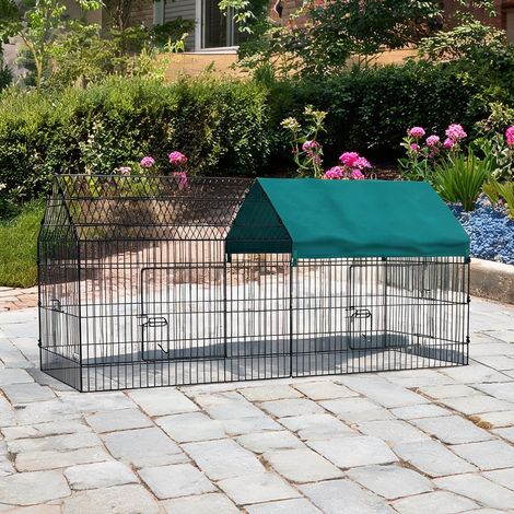 Cage pour rongeur grün en stahl Oxfordgewebe 220 x 85 x 103 cm (1/5)