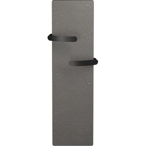 Sèche-serviettes électrique Vertical CAMPA NATURAY HUG Nativ 1000W Brut de lave - INTUIS SIGNATURE K160723 (1/4)
