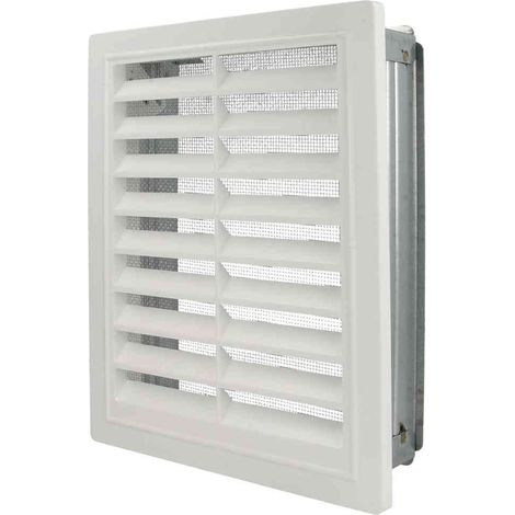 Grille ventilation Upmann moustiquaire et cadre de montage 150 x 200 mm