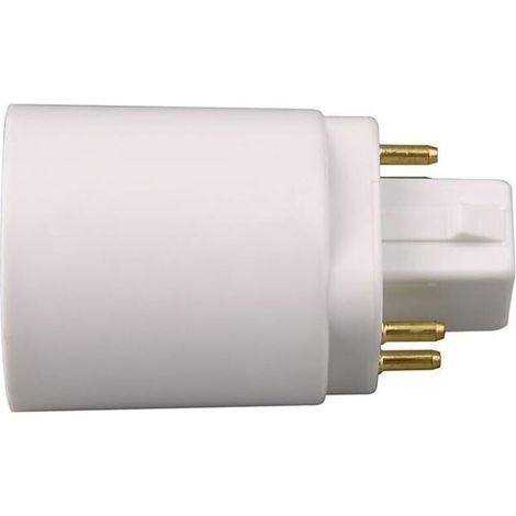 GX24Q LED-Lampenadapter auf E27 4-polige Fassung (2 Stück) (1/2)