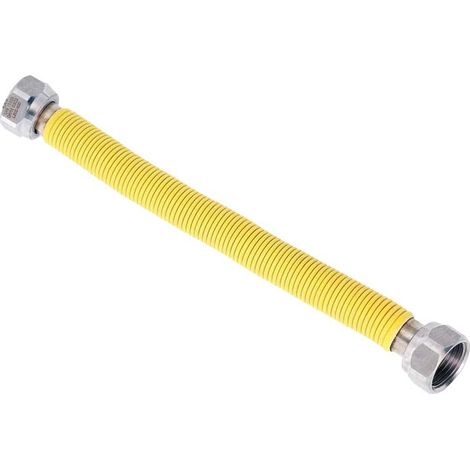 "FLESSIBILE GAS INOX RIVESTITO F/F RIDOTTO 1/2""""x3/4"""" - 130x220 mm"