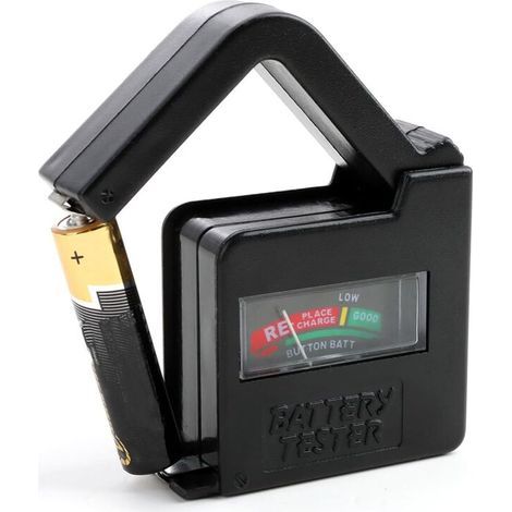 BT860 Universeller digitaler Batterietester, kompatibel mit AA-, AAA-, C-, D-, 9V- und Knopfzellenbatterien, präzise analoge Anzeige, umweltfreundlich, tragbar, batterieloser Betrieb (1/5)