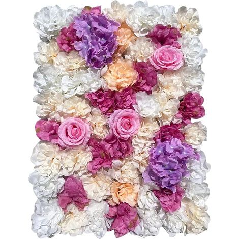 12x DIY Künstliche Blumenwand Rosenwand Hochzeit Straße Hintergrund Floral Dekor