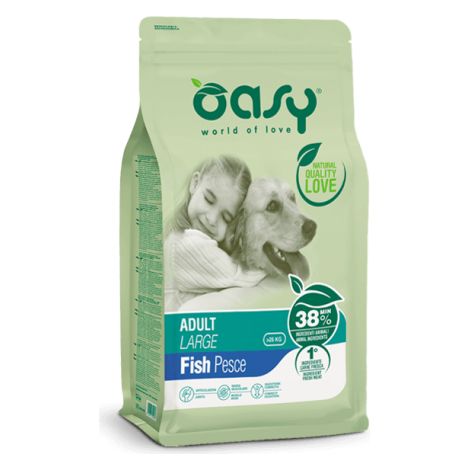 Cane Adult Large Pesce Da 3-12 kg. OASY - size 12 Kg (1/2)