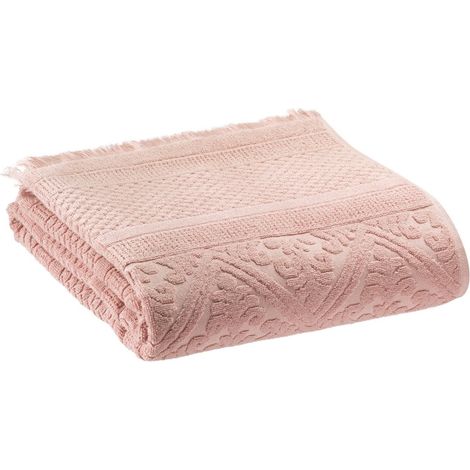 Grand drap de bain 100 x 180 cm en coton jacquard motif arabesque - Coloris - PANGIVO (1/2)
