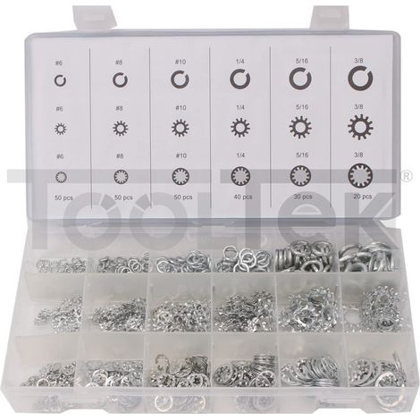 ASSORTIMENTO RONDELLE DENTATE INTERNE ESTERNE STANDARD 720pz (1/3)