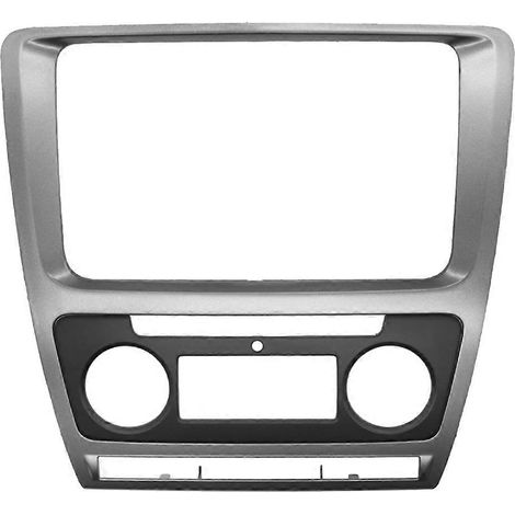 2-DIN-Autoradioblende für Skoda Octavia (2010-2013) mit Klimaautomatik, Montageplatte für DVD-Videoplayer. (1/5)