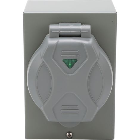 Boîtier d'entrée d'alimentation pour générateur 50 A, en alliage d'aluminium, 12 500 W, 125 V/250 V CA, pour prise extérieure (1/5)