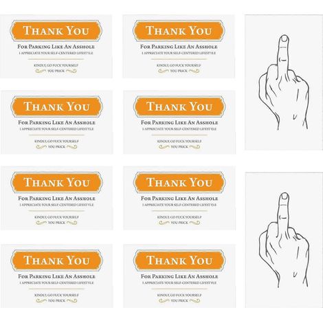 Lot de 10/25 cartes humoristiques de signalisation de stationnement, réutilisables et originales, accessoires de voiture pratiques, multicolores, 5 x 9 cm (1/5)