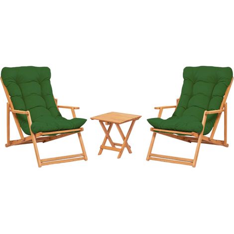 Ensemble Salon de Jardin Lyncis, Salon d'Extérieur 2 Places, une Table, Vert (1/4)