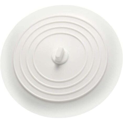 Tappo in silicone per lavello, per cassetta di scarico in cucine, bagni e lavanderie (bianco)