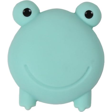 Butee De Porte Poignée De Porte De Dessin Animé,Tampon Anti-Collision,Protection Murale D'Aspiration De Porte,Autocollant En Silicone Silencieux 2Pièces,Grenouille