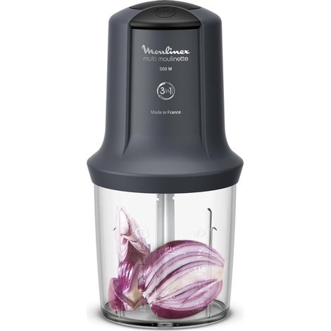 Hachoir Électrique Multi Moulinette – 500W, 2 Vitesses, Gris Anthracite (1/5)