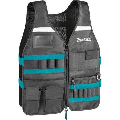 Makita E-15609 Arbeitsweste, manueller Werkzeughalter, Kartenhalter