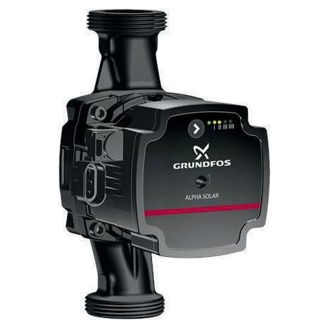 Bomba de circulación Grundf ALPHA Solar electr. r eg. PN 10 180mm Tipo 25-75 Rp 1