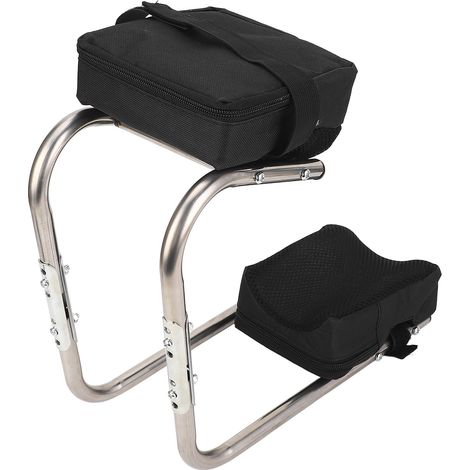 Siège ergonomique pour genoux, structure en alliage robuste, supporte une charge importante, idéal pour le jardinage et les travaux ménagers. (1/5)