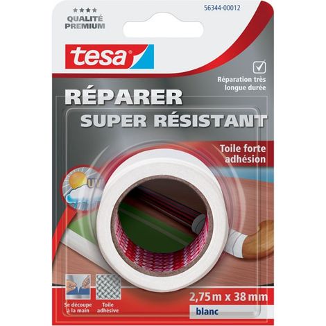 Ruban adhésif Super Résistant Blanc - GENERIQUE - 2.75m x 38mm (1/4)