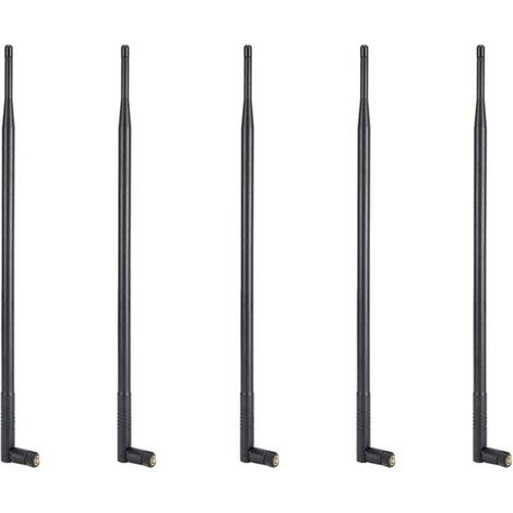 Antenne Wi-Fi 5X 12DBI, double bande 2,4G/5G, gain élevé, longue portée, avec connecteur RP-SMA pour réseau sans fil (1/4)