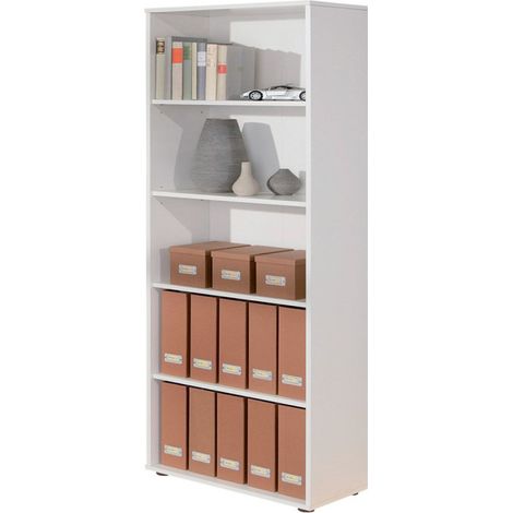 Étagère 5 Niveaux "Delnice" 180cm Blanc (1/3)