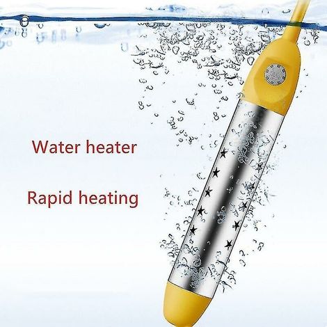 – Elektrischer Tauchsieder 2000–2500 W – 220 V Spannung – 25 cm Rohrlänge – Maximale Temperatur 75 °C – Für Badewannen und kleine Pools (1/4)