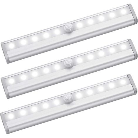 Lampe de chevet magnétique intelligente à détecteur de présence, 19 cm, blanc pur (piles non incluses), 1 unité (1/3)